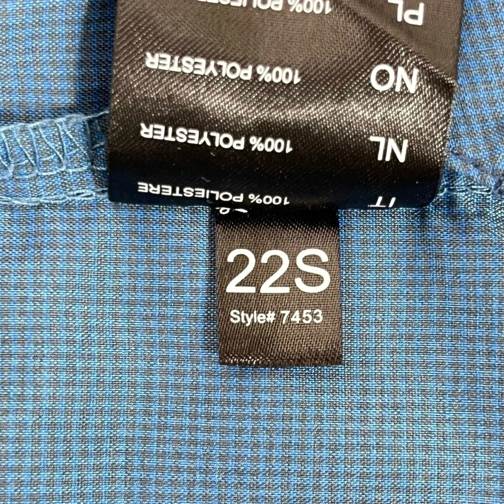 Kuhl Men’s Medium Blue Stealth Woven‎ Short Sleeve Button Up Shirt UPF 30+